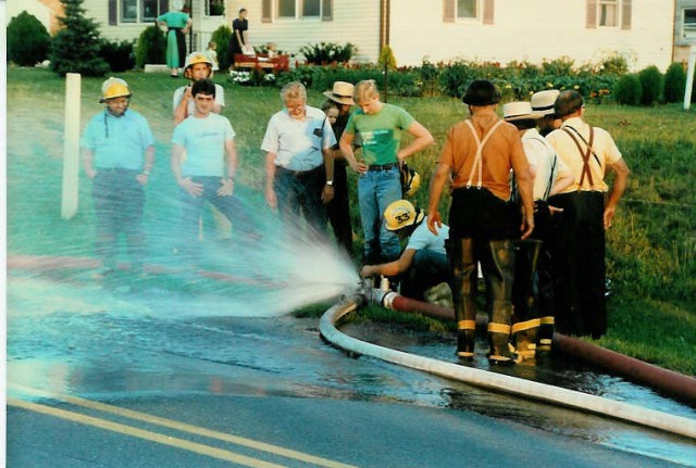 Pump training... July 21, 1986